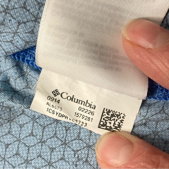 🎄FLASH XMAS SALE!🎁 Columbia Small 1/4 Zip Blue Omni Wick OmniFreeze Zero Active - Picture 5 of 9